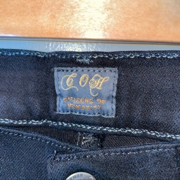 Citizens of Humanity Black Avedon Slick Skinny Leg Jeans - Picture 3 of 8